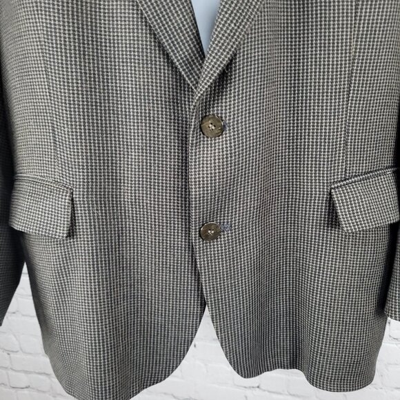 Pierre Balmain Paris Brown 2 Button Ventless Notch Blazer Sport Coat USA 45 - Picture 7 of 13